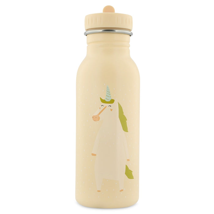 Trixie Trinkflasche Frau Einhorn 500 ml aus Edelstahl – Kinderflasche mit Einhornmotiv, Verschluss und Tragekordel