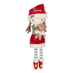 Little Dutch Weihnachtspuppe Rosa 35 cm im festlichen Outfit