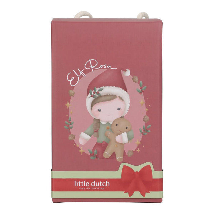 Little Dutch Weihnachtspuppe Rosa mit Klett-Händen und Zubehör