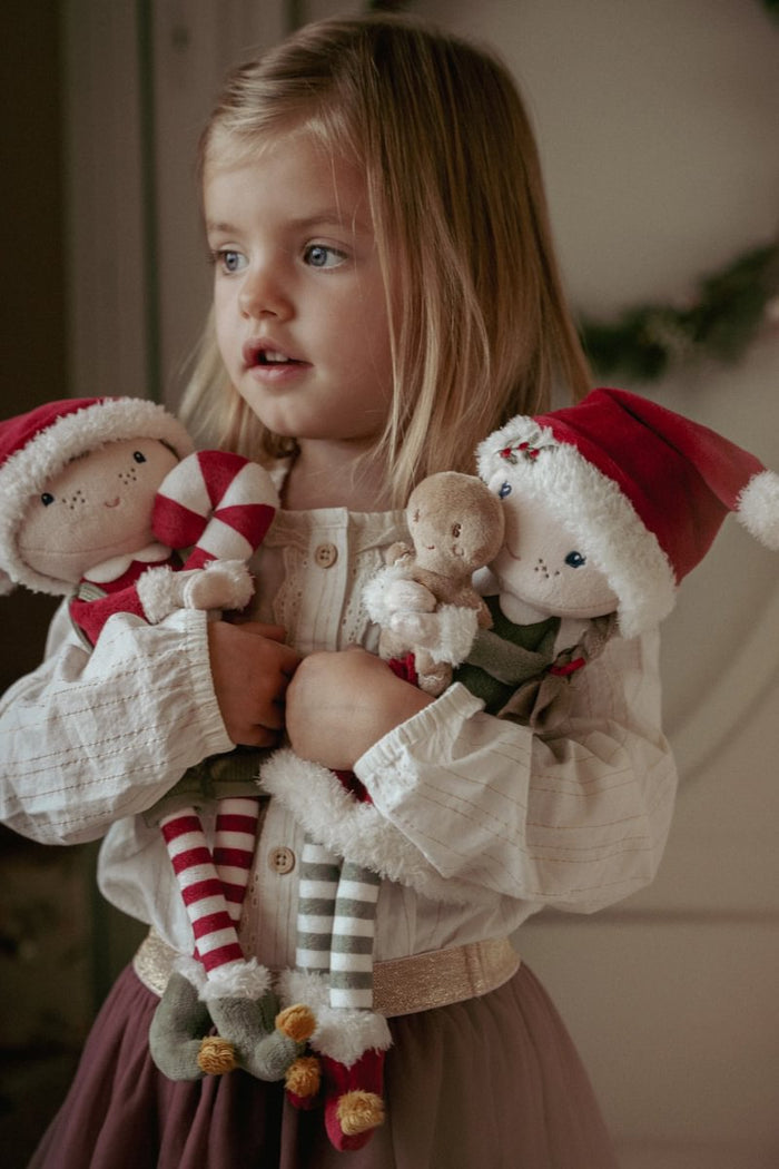 Weihnachtspuppe Rosa von Little Dutch in Geschenkverpackung